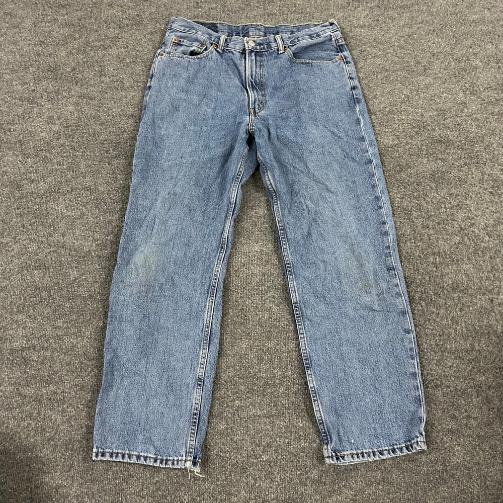 Levi's Jeans Mens Size 34 Blue Relaxed Fit 550 Cotton Denim Tapered Leg Good